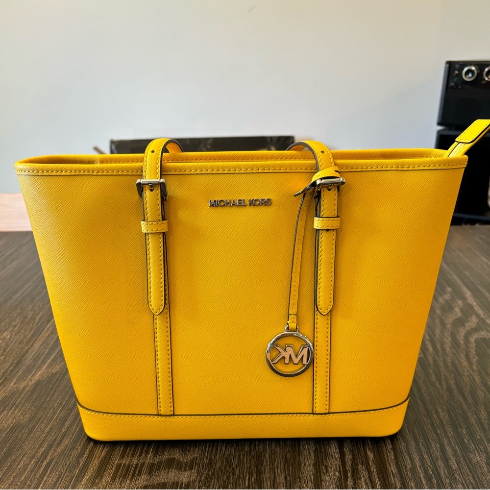 Michael Kors Jet Set Yellow Tote